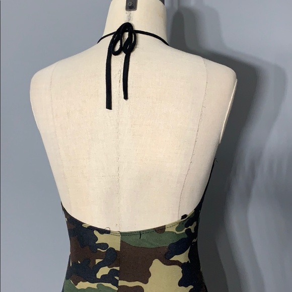 Camo Halter Dress - Picture 10 of 12